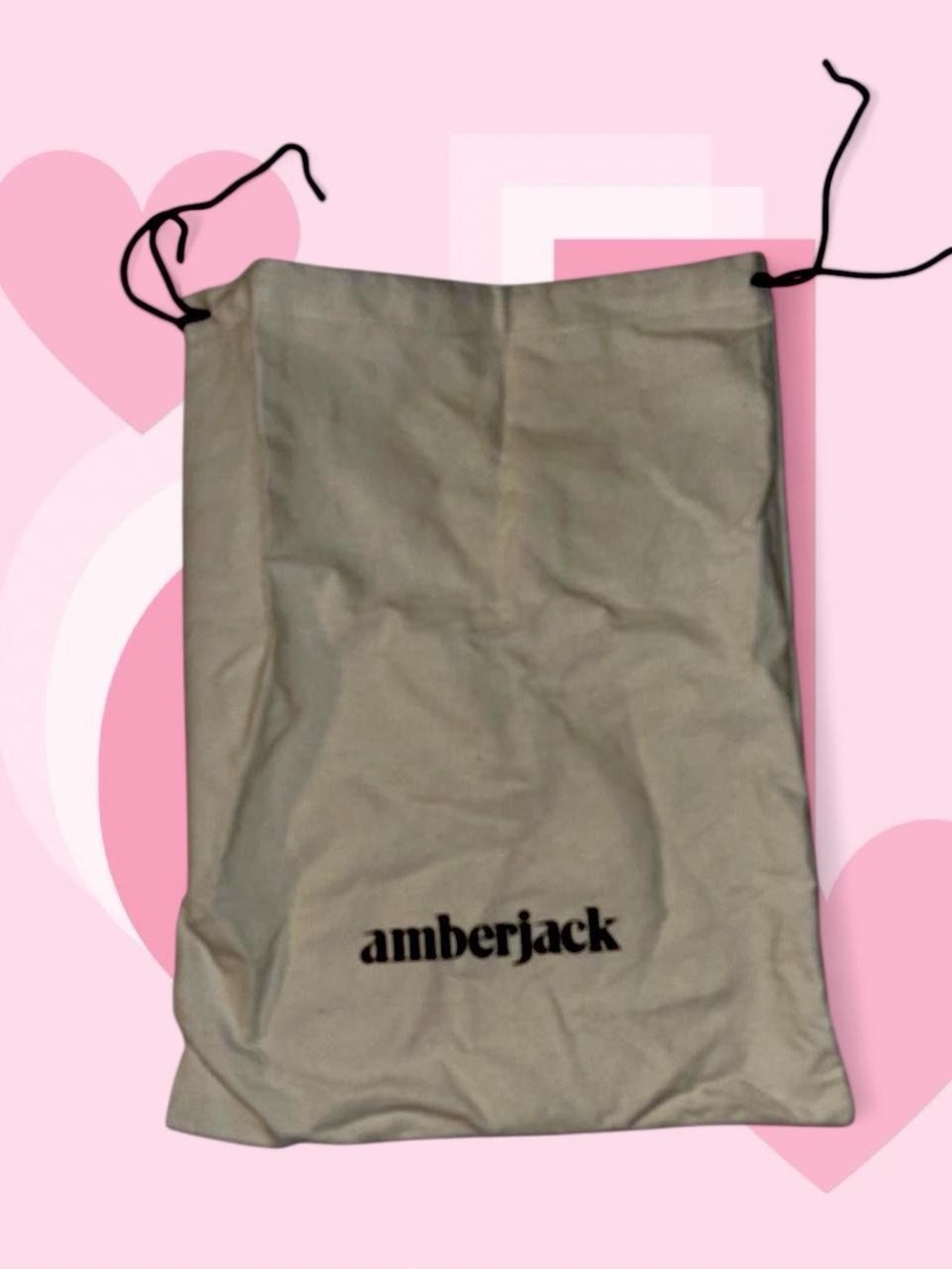 Amberjack Beige Drawstring Garment Dust Bag